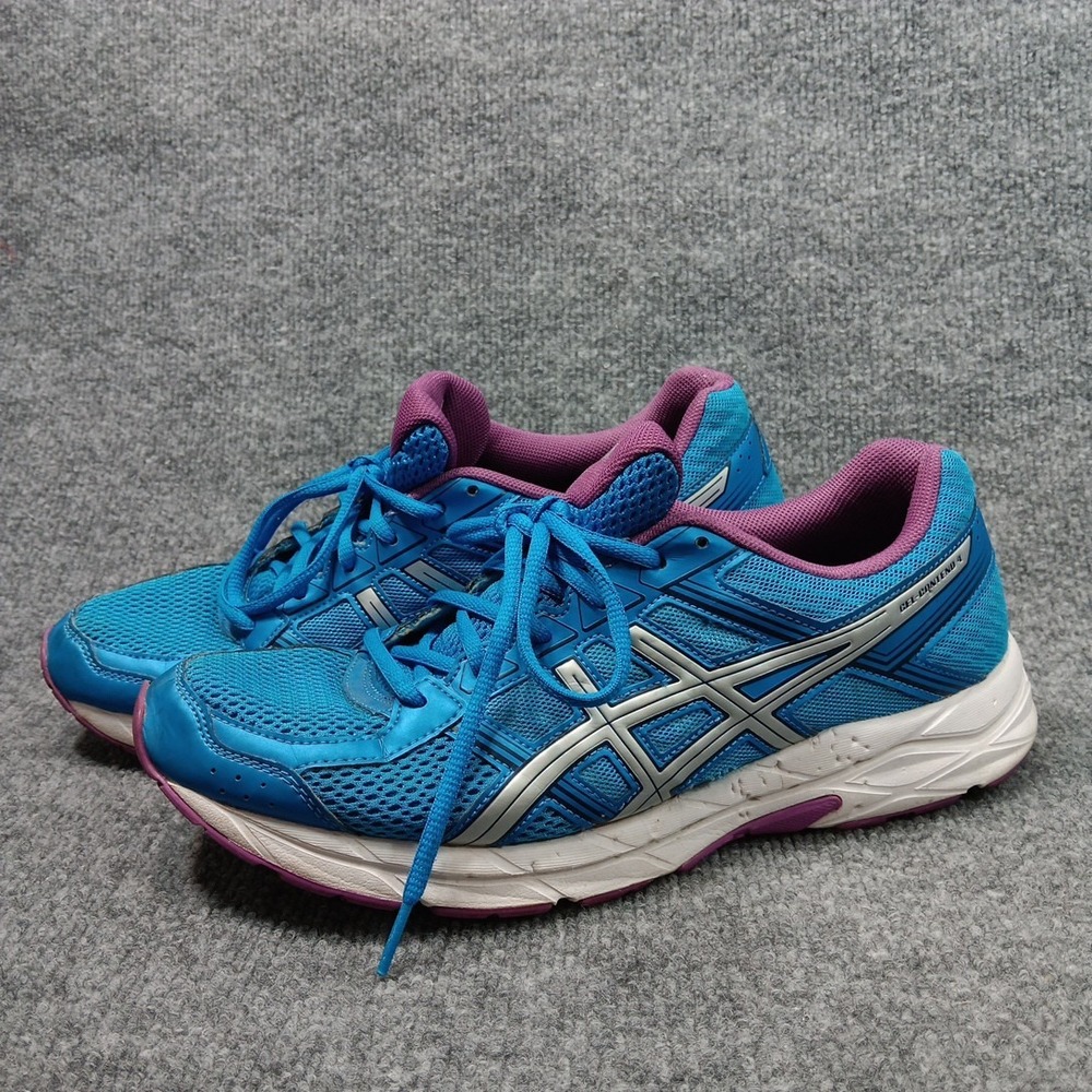 Asics Gel Contend 4 T765N Blue Running Sneakers Womens 12 Athletic Sport Shoes